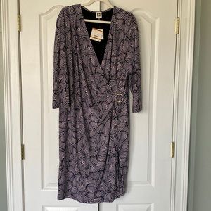 NWT Anne Klein faux wrap dress
